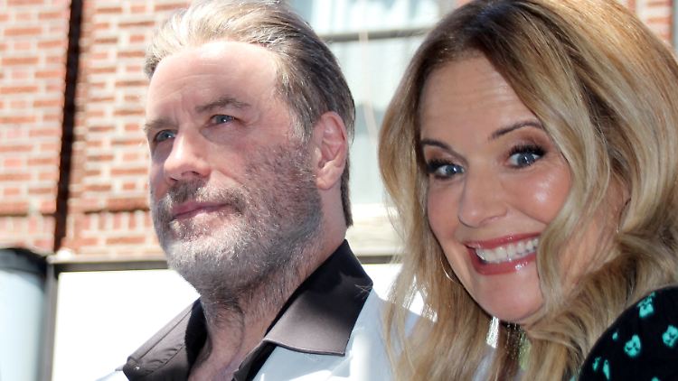 Travolta und seine Ehefrau zwei Jahre vor ihrem Tod.