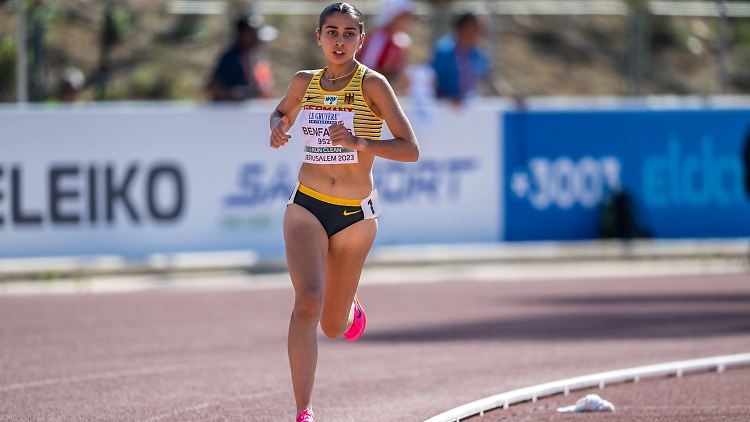 Sofia Benfares bei der U20-Europameisterschaft im vergangenen Jahr.