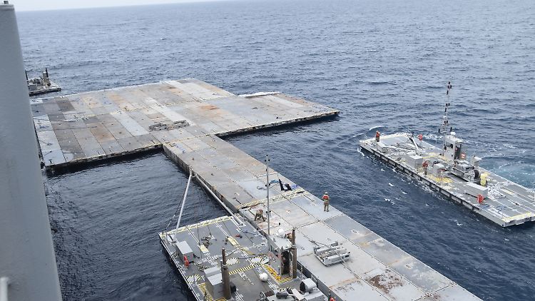 Über den Hafen können Hilfsgüter nach Gaza weitergeleitet werden, ohne dass US-Soldaten das Kriegsgebiet betreten.