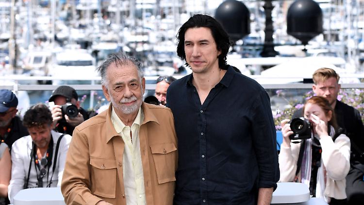 Francis Ford Coppola (l.) mit Hauptdarsteller Adam Driver.