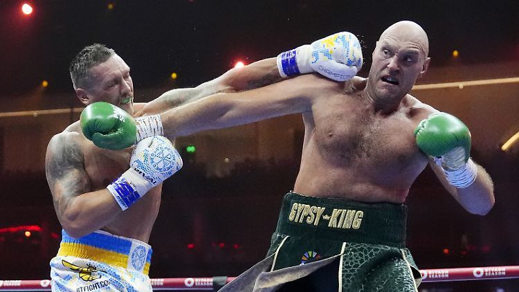 Usyk trägt den Spitznamen "die Katze": Ab der achten Runde bekam der Brite Fury das zu spüren.