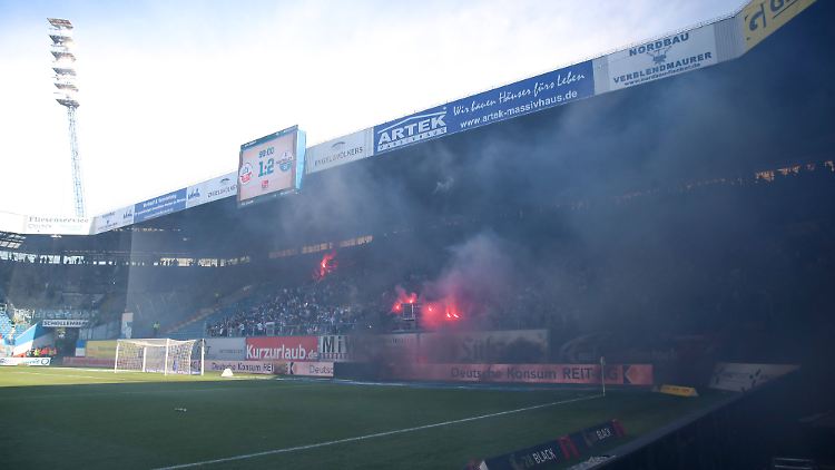 Die Situation im Ostseestadion drohte vollständig zu eskalieren.