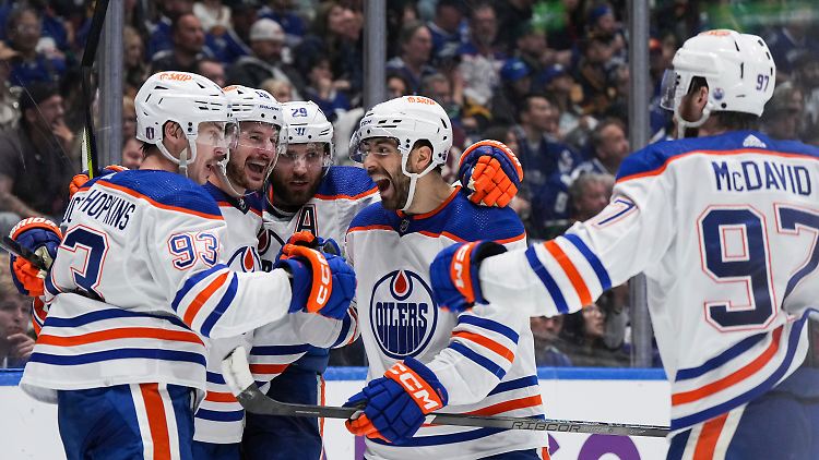 Die Edmonton Oilers um Leon Draisaitl retteten einen klaren Vorsprung knapp über die Ziellinie.