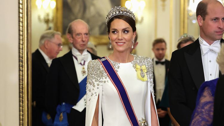 So sah Prinzessin Kate wirklich bei dem Bankett aus.