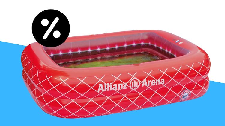 Einmal die Allianz-Arena unter Wasser setzen? Das geht mit diesem Pool von Lidl.