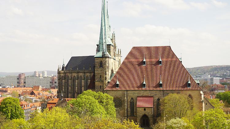 Der Dom und die Severin-Kirche standen bereits im Zentrum der Papst-Visite 2011.