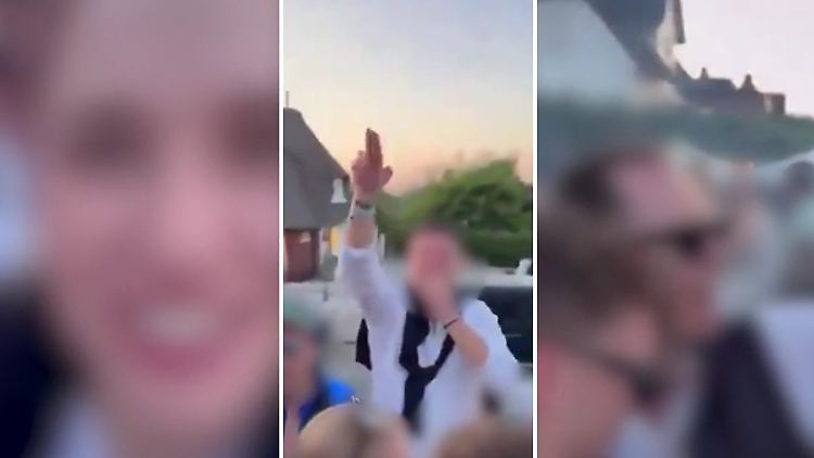 Partystimmung mit Hitlergruß am Pfingstwochenende auf Sylt.