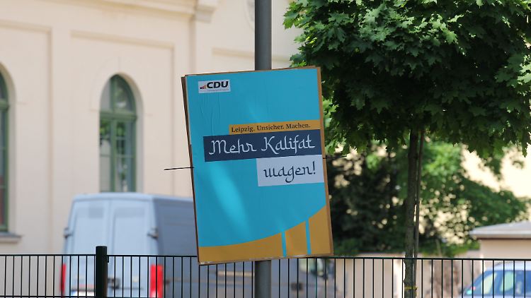 Laut CDU-Kreisverband Leipzig sind die Plakate auch in anderen sächsischen Landstrichen aufgehängt worden.