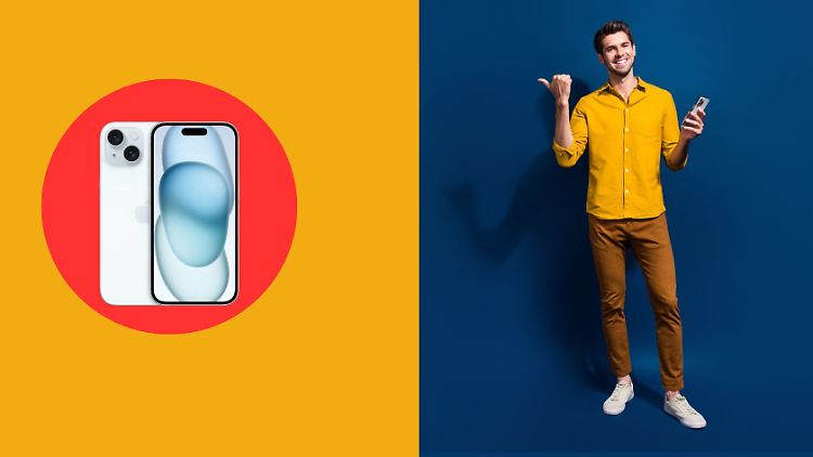 Dieser iPhone-15-Deal kann sich sehen lassen. Hier wartet das Top-Smartphone zum Schnäppchenpreis zusammen mit einem günstigen Datentarif.