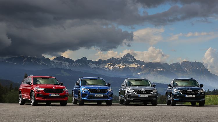 Die Kodiaq-Familie lässt dem Kunden die Wahl zwischen verschiedenen Typen.