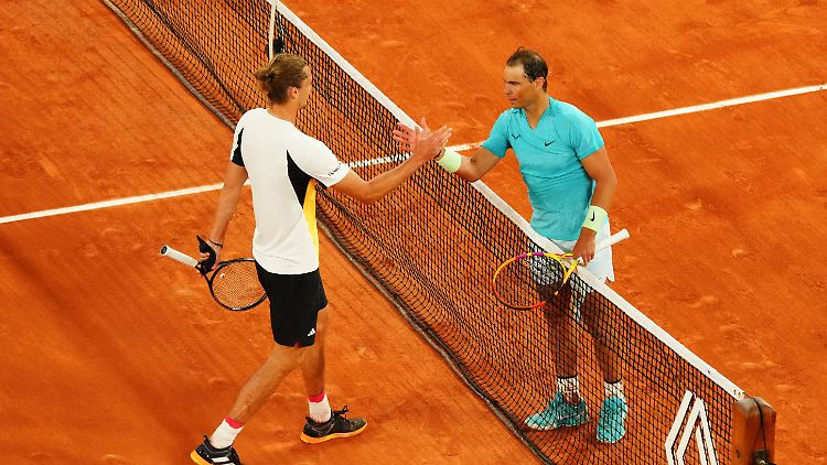 Alexander Zverev und Rafael Nadal lieferten sich ein würdiges Match.