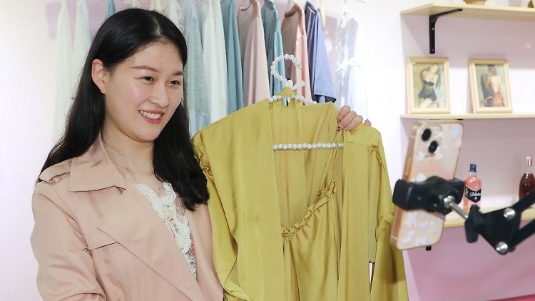In China ist Live-Stream-Shopping bereits weit verbreitet.