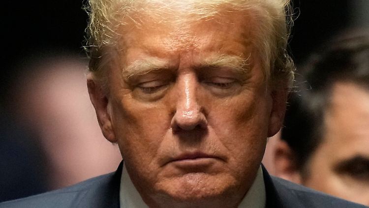 Donald Trump, kurz nach der Urteilsverkündung.