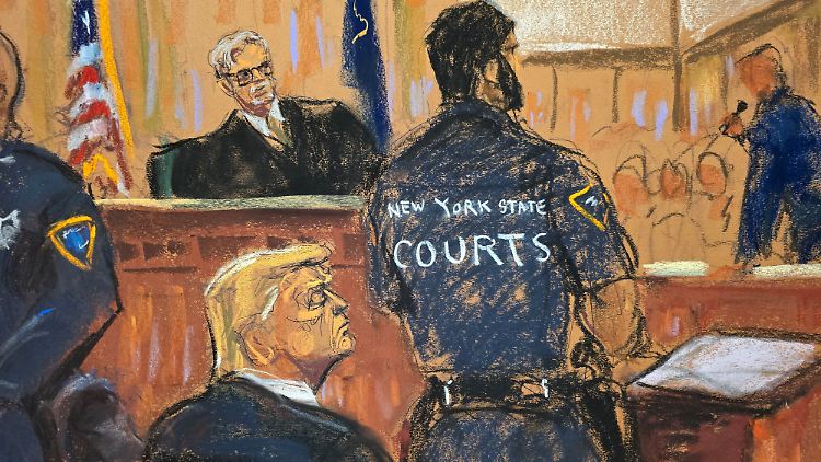 34-mal schuldig: Donald Trump verfolgt das Urteil der Jury.