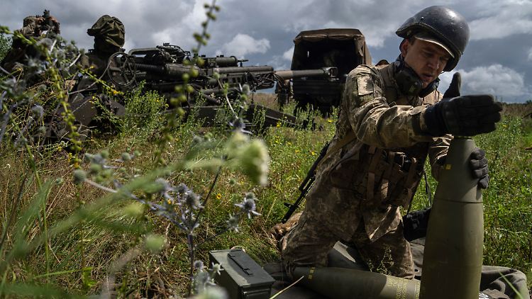 Die ukrainischen Streitkräfte sind auf Artilleriemunition aus dem Westen angewiesen.