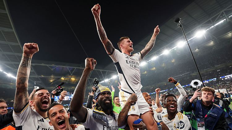 Was für ein Abschied: Toni Kroos verabschiedet sich mit seinem sechsten Champions-League-Sieg von Real Madrid.