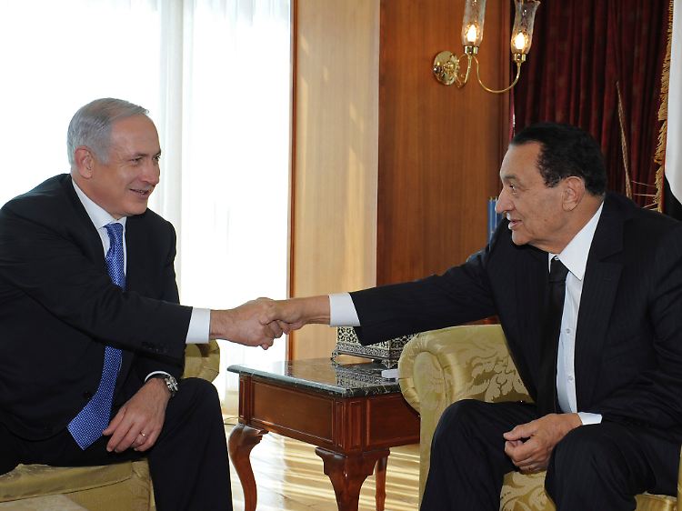 Ägyptens Präsindenten Husni Mubarak will Israel stützen. .