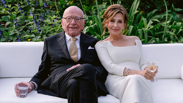 Glücklich auf ihrem Weingut in Kalifornien: Rupert Murdoch mit Ehefrau Elena Schukowa. 