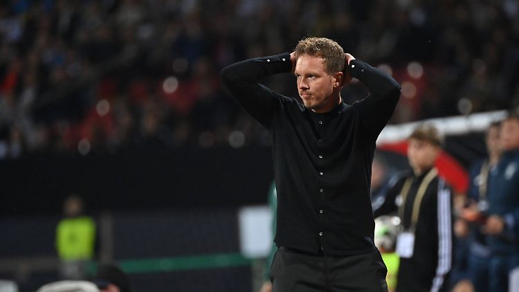 Die Abschlussschwäche des DFB-Teams setzte Julian Nagelsmann zu.