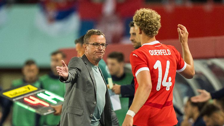 Rangnick wechselte gegen Österreich unter anderem Leopold Querfeld ein.