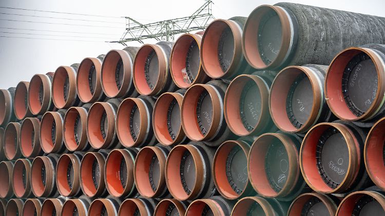 Am Ostseeboden wurden Rohre verlegt, um russisches Gas nach Deutschland zu transportieren.