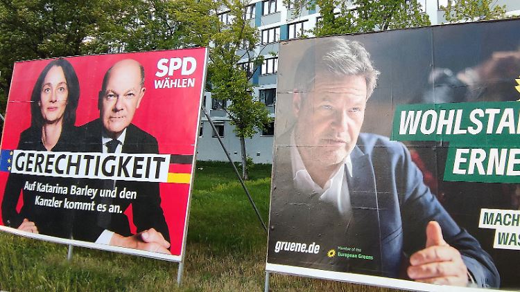 Scholz ist schon Kanzler, Habeck könnte sich ebenfalls bewerben: Der Bundestagswahlkampf läuft an.