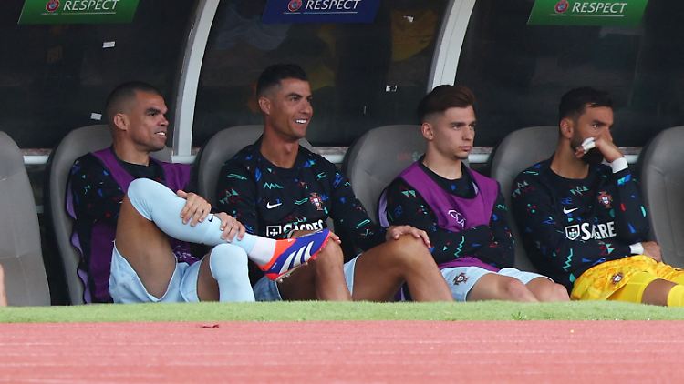 Cristiano Ronaldo blieb gegen Kroatien nur die Zuschauerrolle.