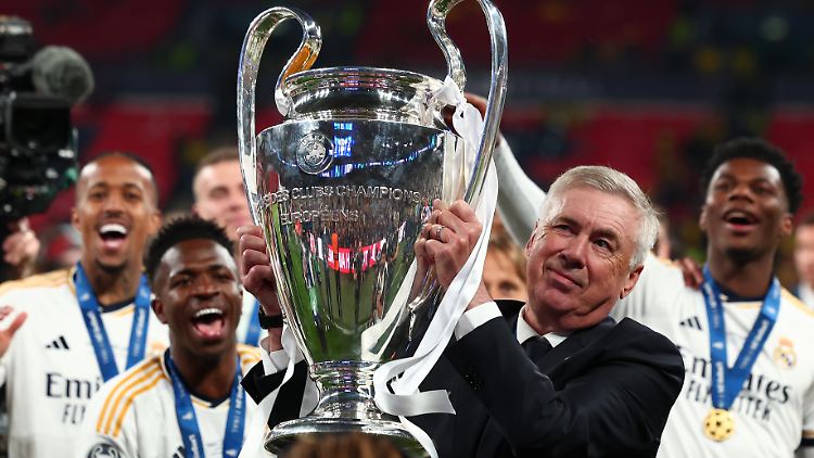 Carlo Ancelotti hat als Trainer bereits fünfmal die Champions League gewonnen, niemand häufiger.