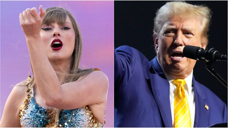 "Außergewöhnlich schön", findet Donald Trump Taylor Swift. Doch es gibt ein Aber.