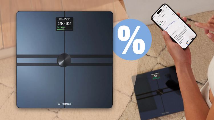 Die smarte Personenwaage von Withings gibt es gerade für knapp 150 Euro bei Tink.