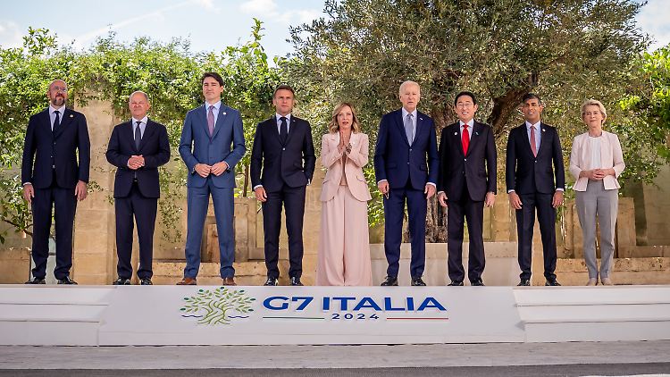 Gruppenfoto beim G7-Treffen in Bari.