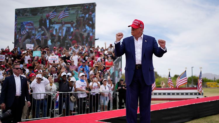 Trump bei einem Wahlkampftermin in Las Vegas.