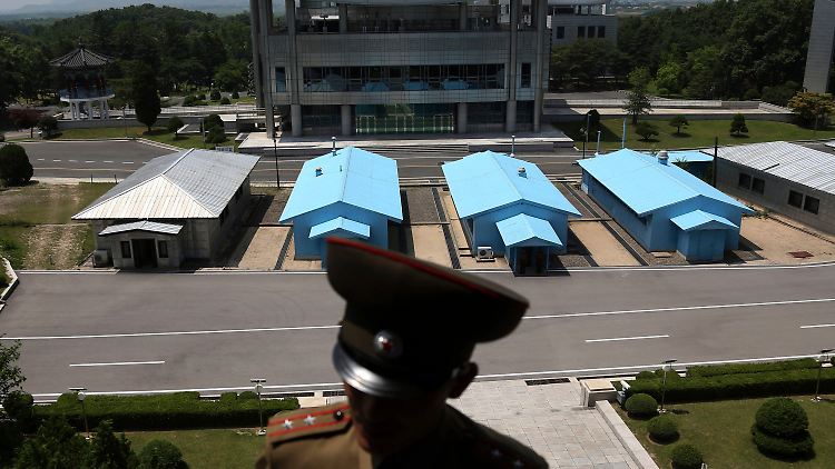 In der demilitarisierten Zone zwischen Nord- und Südkorea.