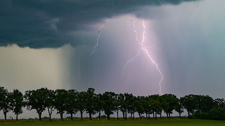 Die Hitze bringt Gewitter mit sich.