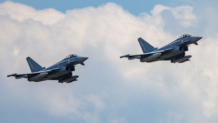 Auch deutsche Eurofighter sind im Einsatz gegen russische Jets. 