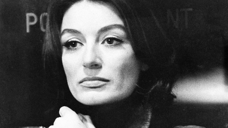 Anouk Aimée in "Ein Mann und eine Frau" Mitte der 1960er Jahre.