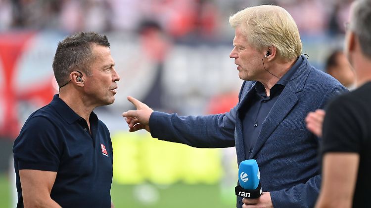 Oliver Kahn (rechts) sagte Lothar Matthäus auf X seine Meinung.
