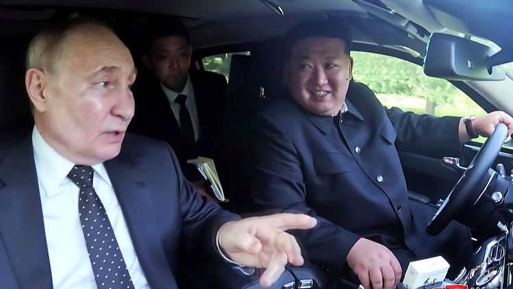 Putin und Nordkoreas Machthaber Kim Jong Un haben gerade erst einen militärischen Beistandspakt unterzeichnet.