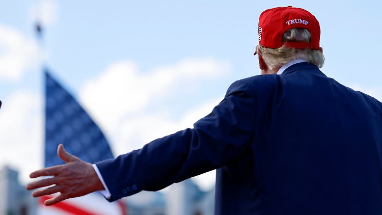 Muss im Fernsehstudio ohne seine Unterstützer auskommen: Donald Trump