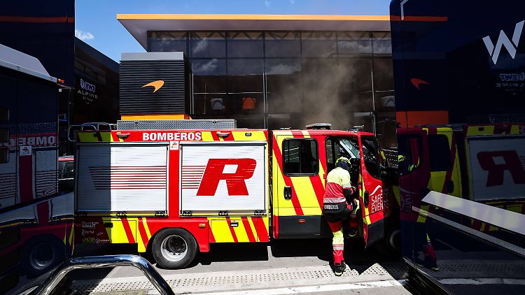 Im McLaren-Motorhome rauchte es mächtig.