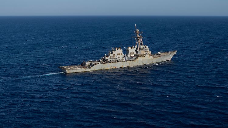 Der Lenkwaffenzerstörer USS Laboon der Arleigh-Burke-Klasse ist eines von vielen US-Schiffen, die derzeit im Roten Meer im Einsatz sind.
