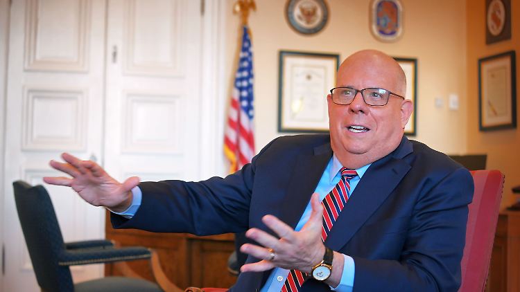 Teilte schon als Gouverneur regelmäßig gegen Trump aus: Larry Hogan.