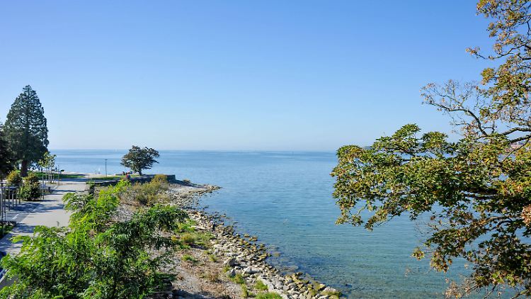 Der Bodensee hat eine Fläche von 563 Quadratkilometern. Deutschland, die Schweiz und Österreich grenzen an ihn.