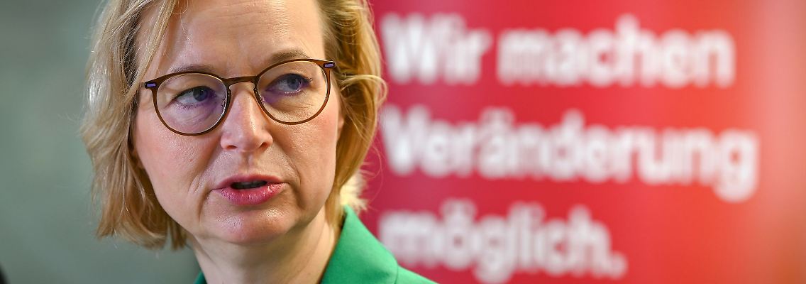 Katja Wolf, Landesvorsitzende der Partei Bündnis Sahra Wagenknecht (BSW) in Thüringen.