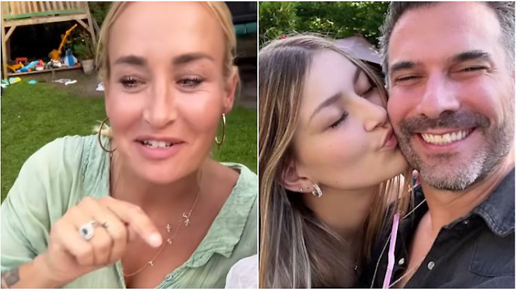 Getrennt, aber es wird zusammen gefeiert: Sarah Connor und Marc Terenzi lassen Tochter Summer hochleben.