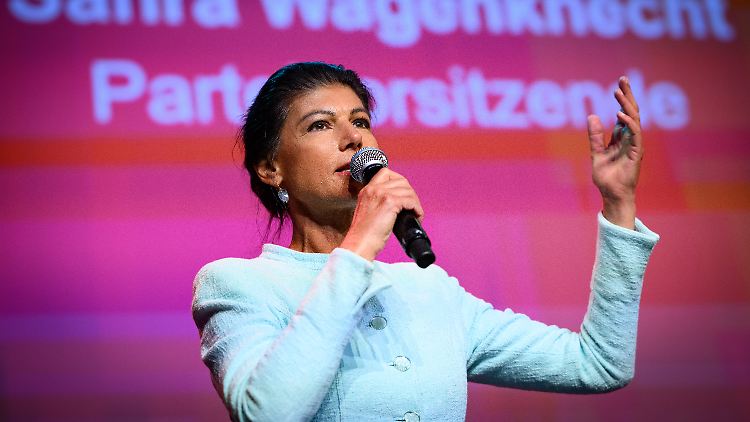 Sahra Wagenknecht bei einer Veranstaltung Anfang Juni. 