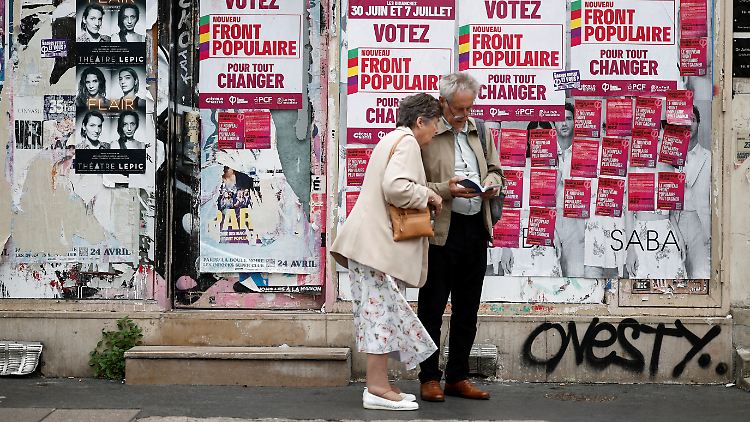 Die linken Parteien, einschließlich der radikalen Partei La France insoumise von Ex-Präsidentschaftskandidat Jean-Luc Mélenchon, haben sich zu einer "Volksfront" (Front populaire) zusammengeschlossen.