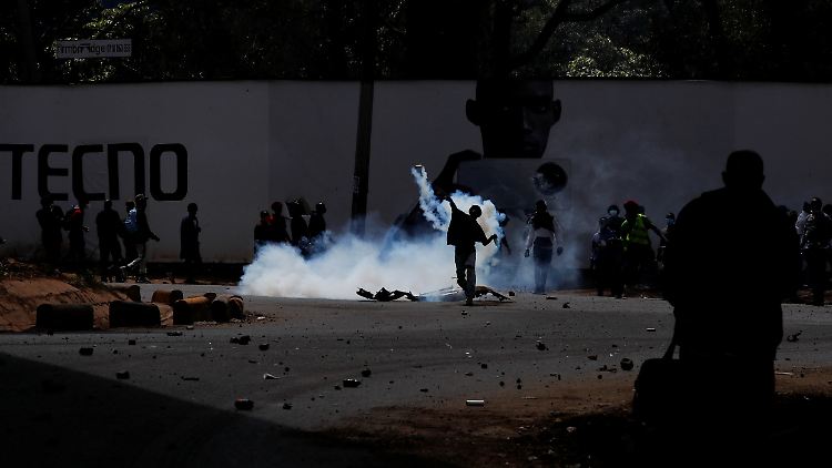 Bei den Protesten in Kenia gab es bislang mindestens fünf Tote.