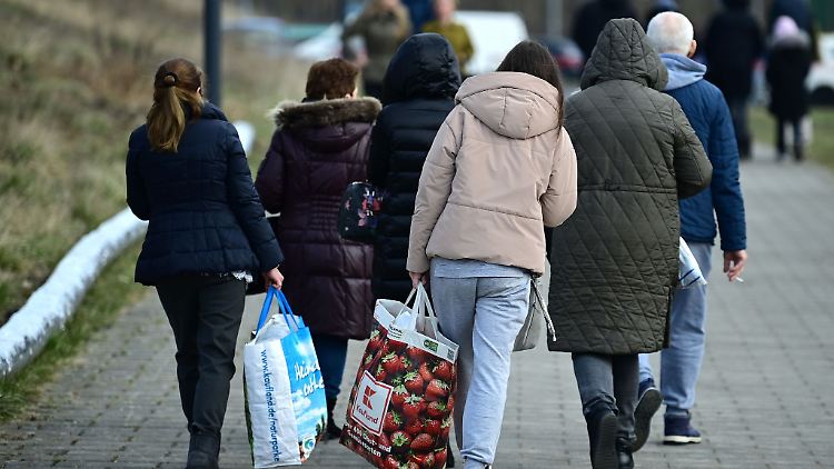 Der Zustrom ukrainischer Flüchtlinge ist rückläufig.