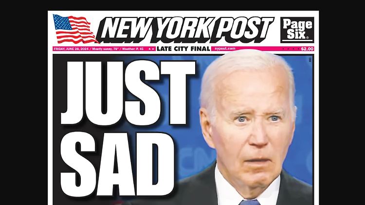 "Traurig" war der Auftritt von Joe Biden.